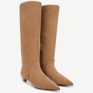 Franco Sarto Martin Knee High Boot In Taupe Leather